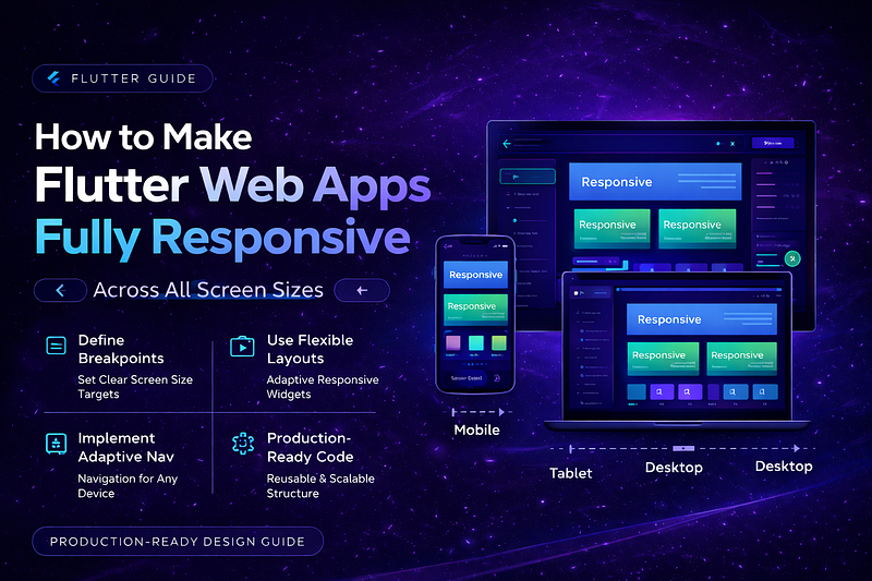 How to Make Flutter Web Apps Fully Responsive Across All Screen Sizes