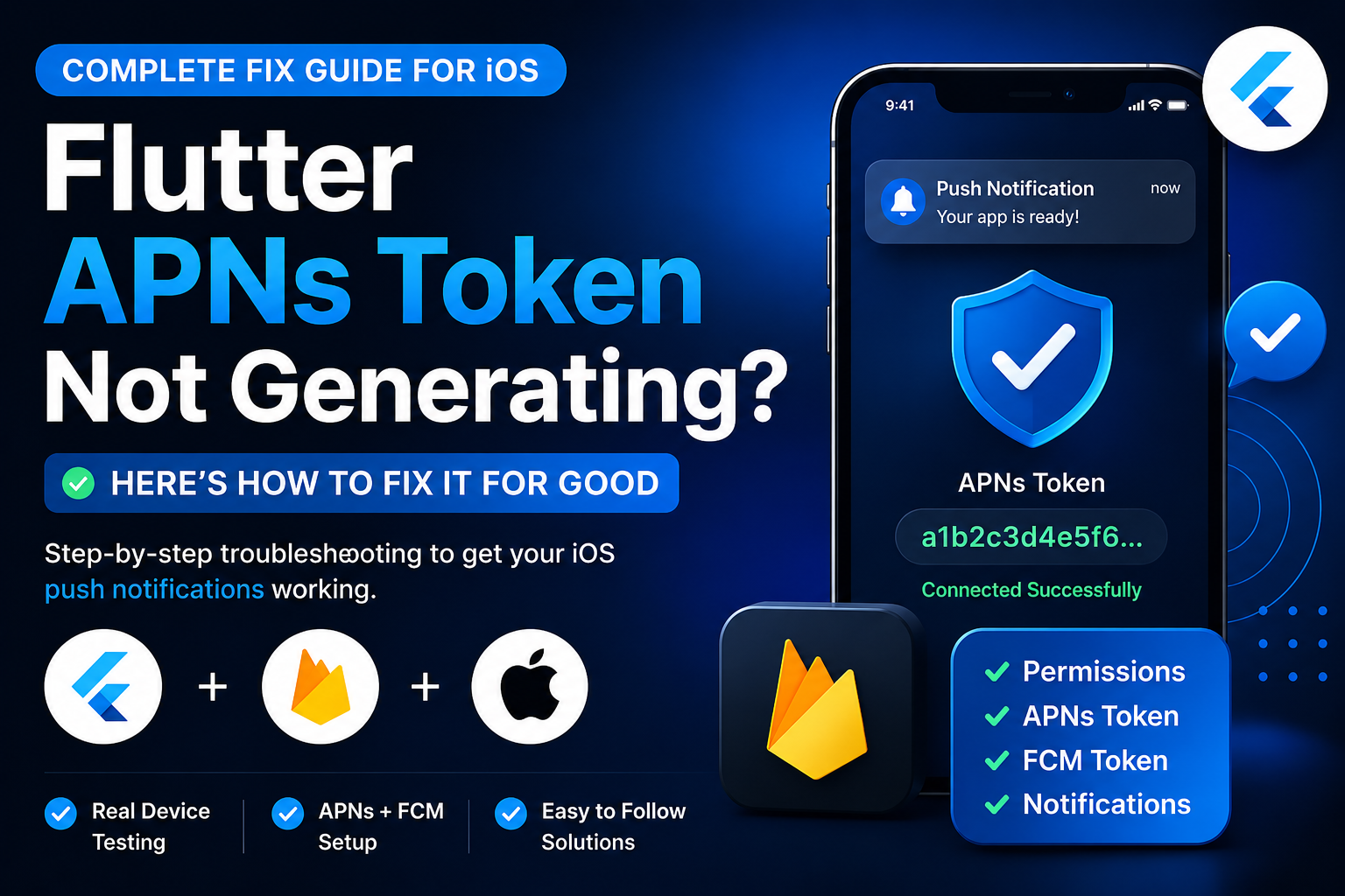 Flutter APNs Token Not Generating (Complete Fix Guide for iOS)