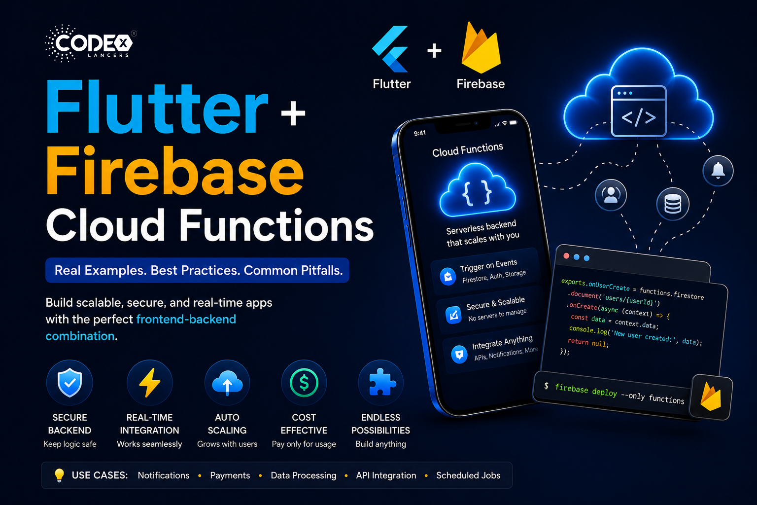 Flutter + Firebase Cloud Functions: Complete Guide with Real Examples