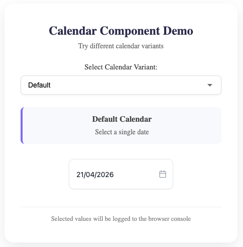 React Modern Datetime Picker
