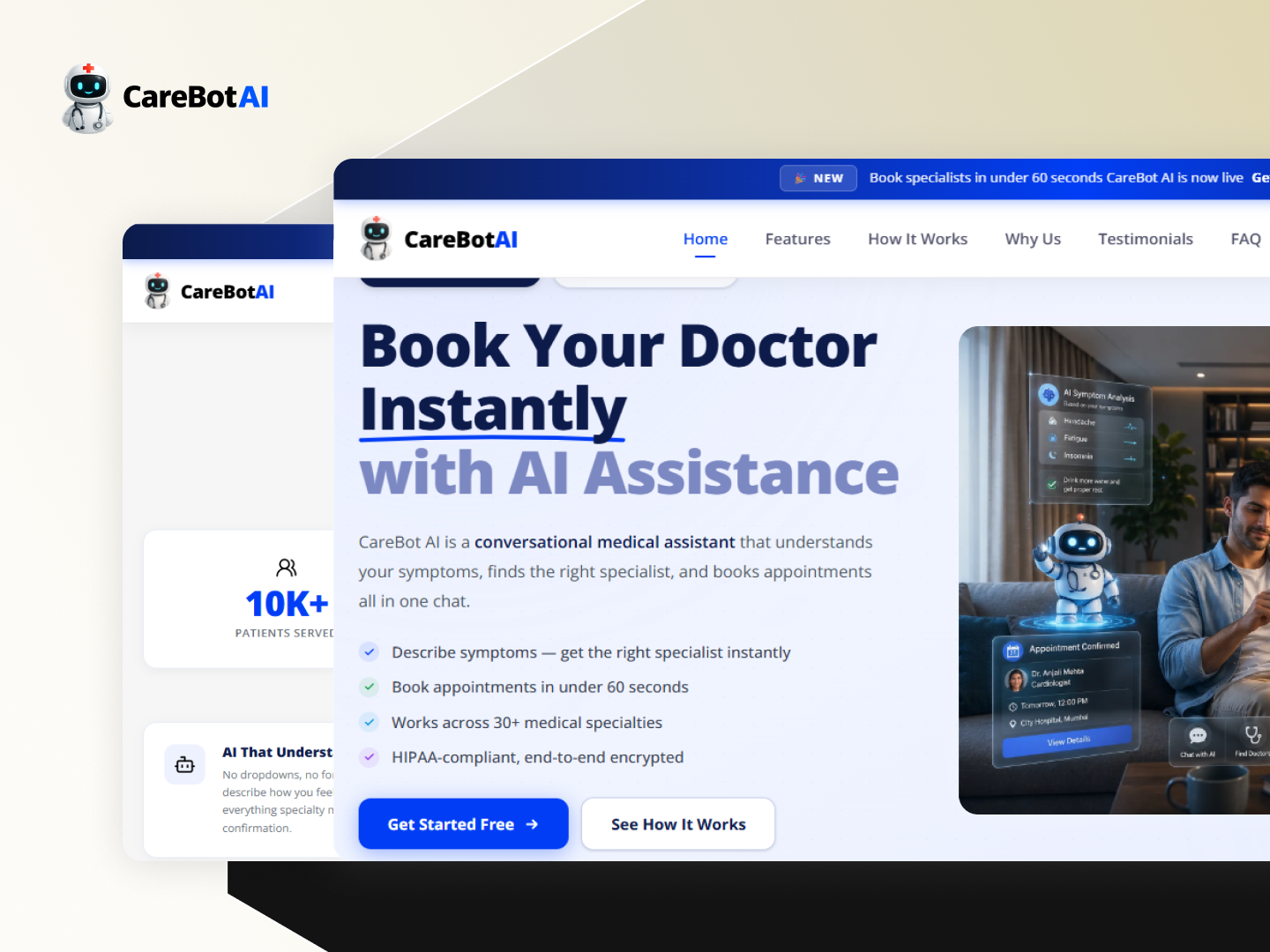 CareBot AI – AI-Powered Doctor Appointment Booking
