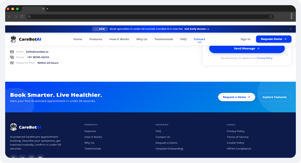 CareBot AI – AI-Powered Doctor Appointment Booking screen 8