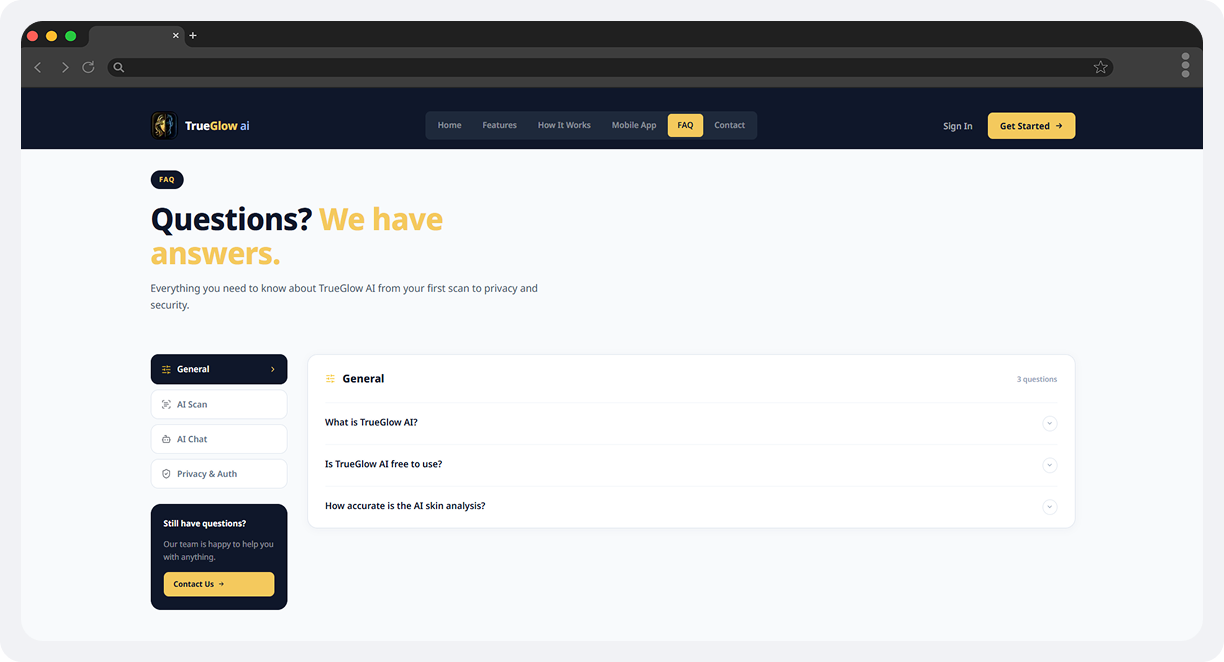 TrueGlow AI – AI-Powered Skincare App screen 5