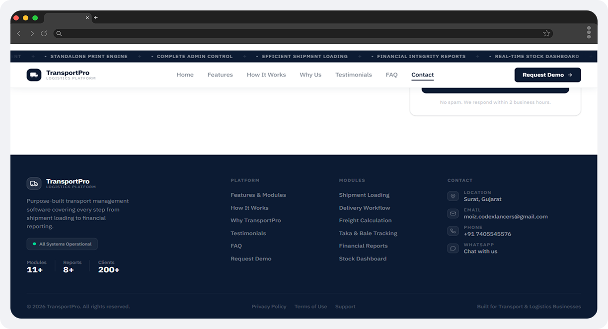 TransportPro – Transport Management Software screen 8