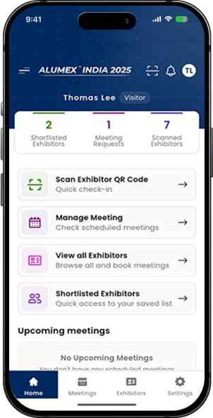 Alumex India 2025 — Exhibition App screen 2