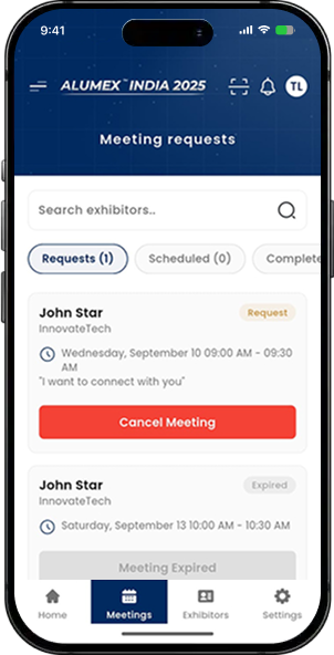 Alumex India 2025 — Exhibition App screen 3