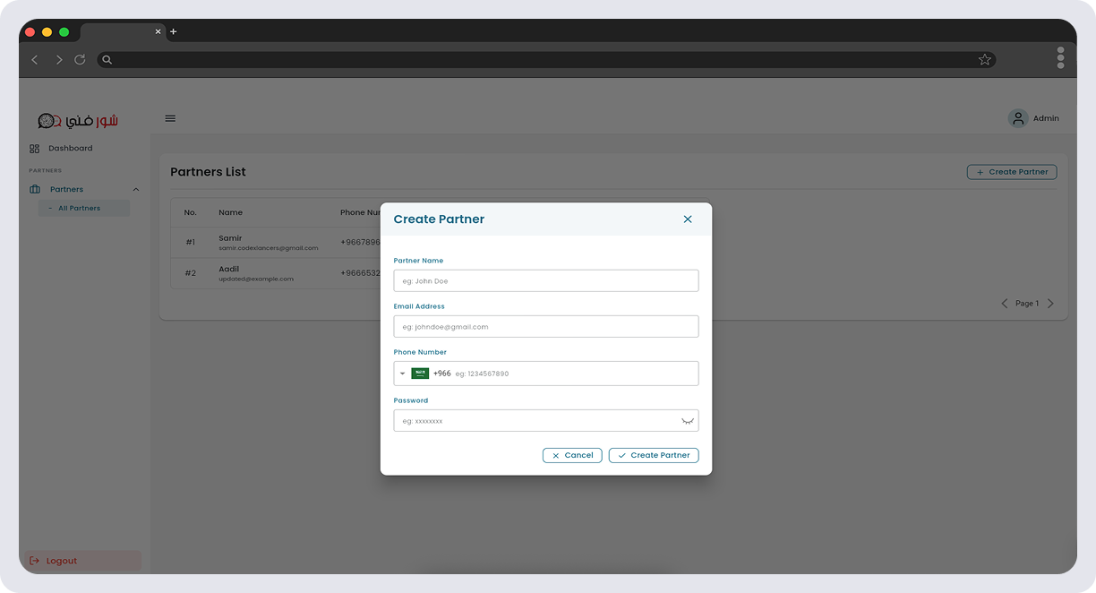 Surefani Admin – Multi-Purpose B2B Admin Panel & Partner Management System screen 6