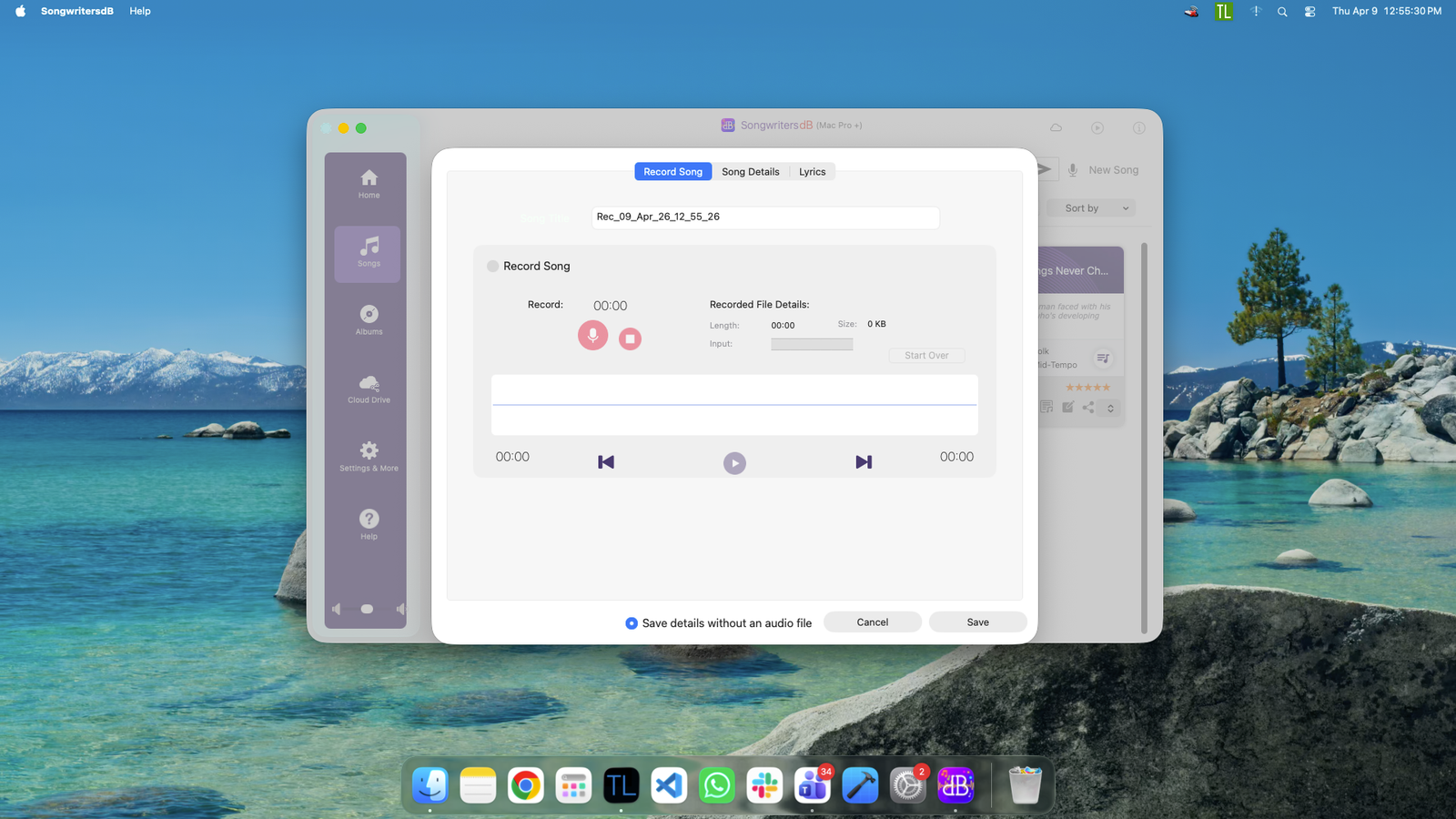 SongwritersdB – Professional Songwriting & Music Cataloging Suite screen 8