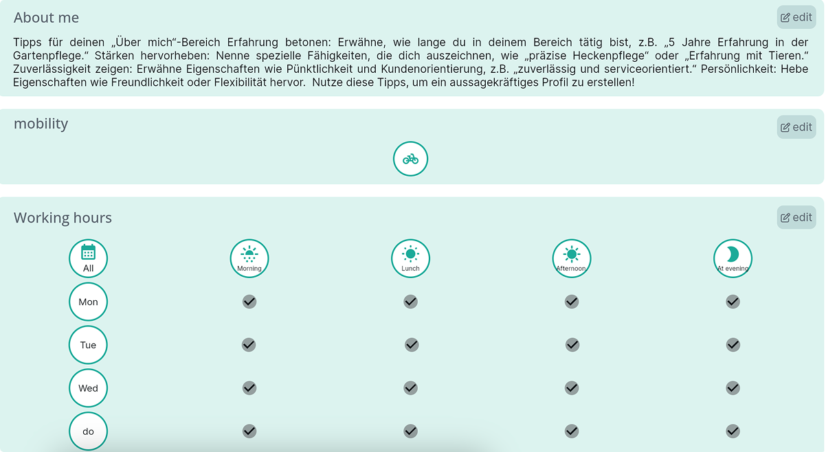 JustJobMe Web screen 6