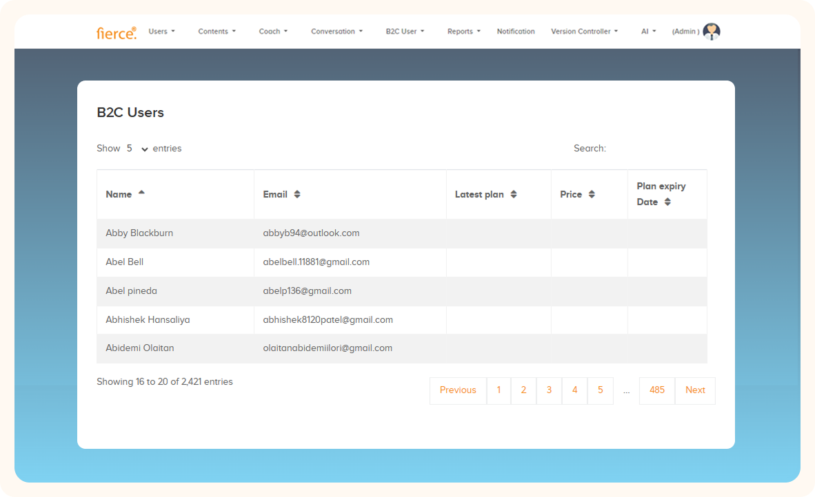 Pulse Web screen 15