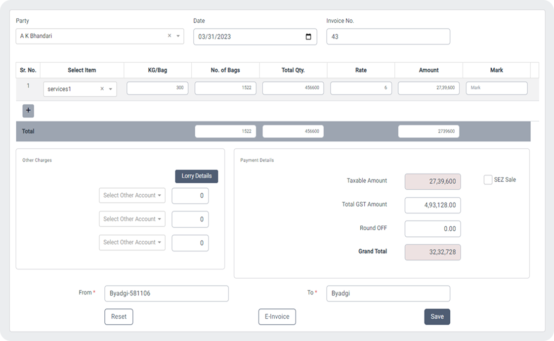 SutraPlus – Billing & Accounting Management System screen 2