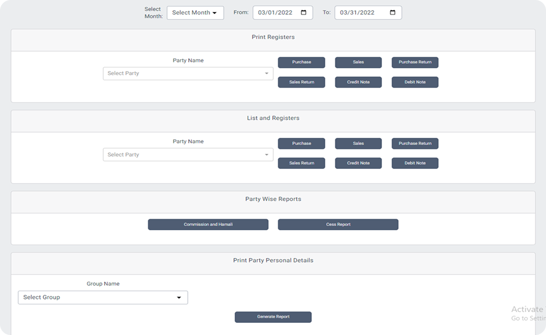 SutraPlus – Billing & Accounting Management System screen 7