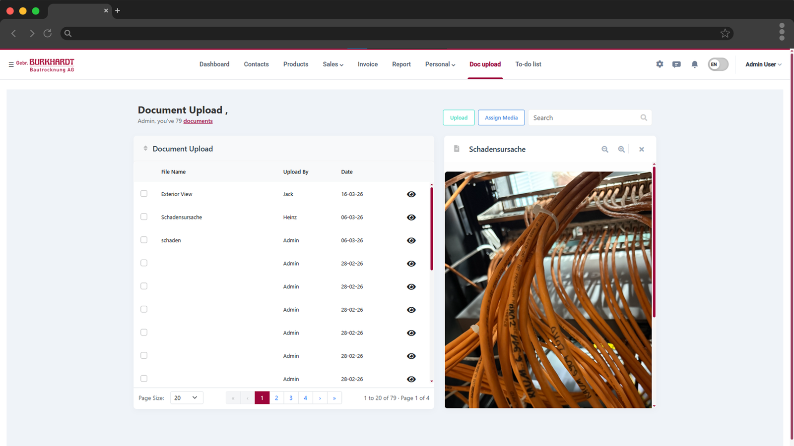Technician screen 2