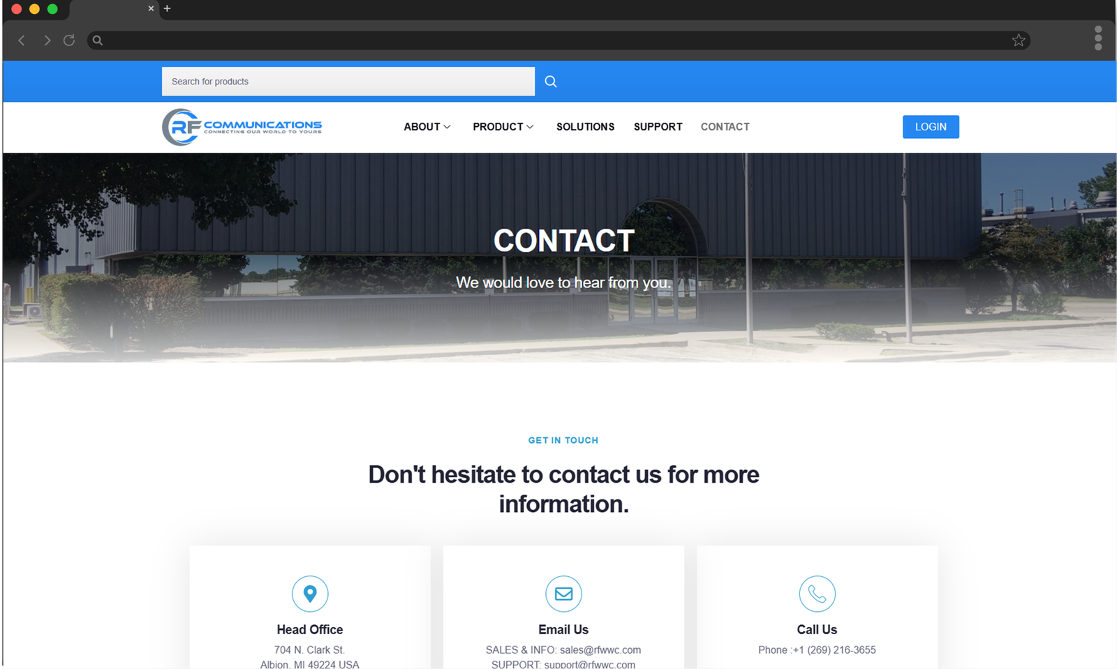 RF Communications screen 6
