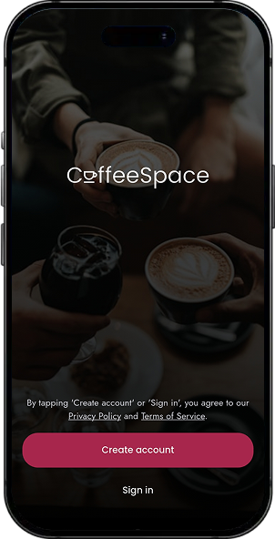 CoffeeSpace screen 2