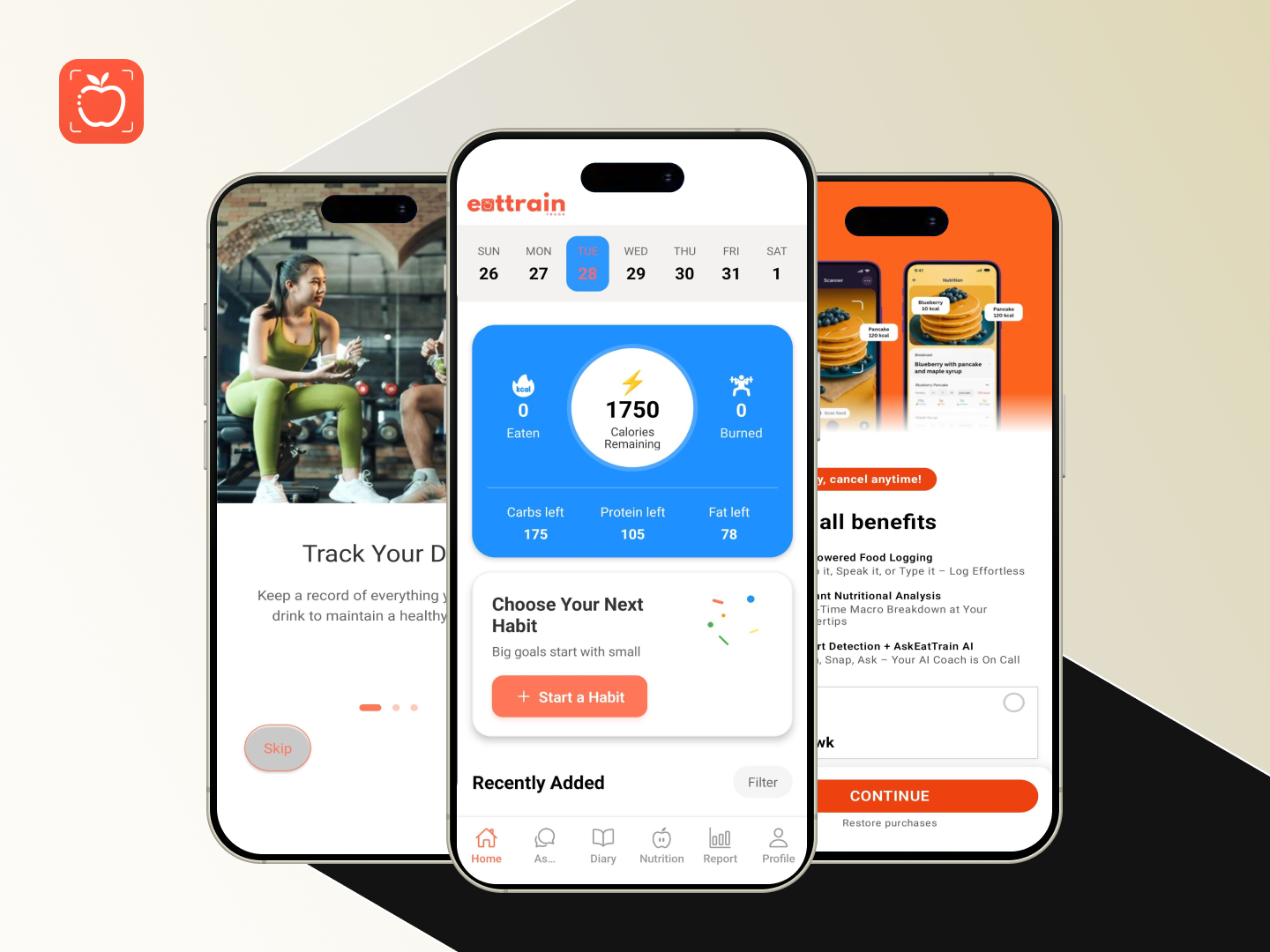 EatTrainTrack: Calorie Counter
