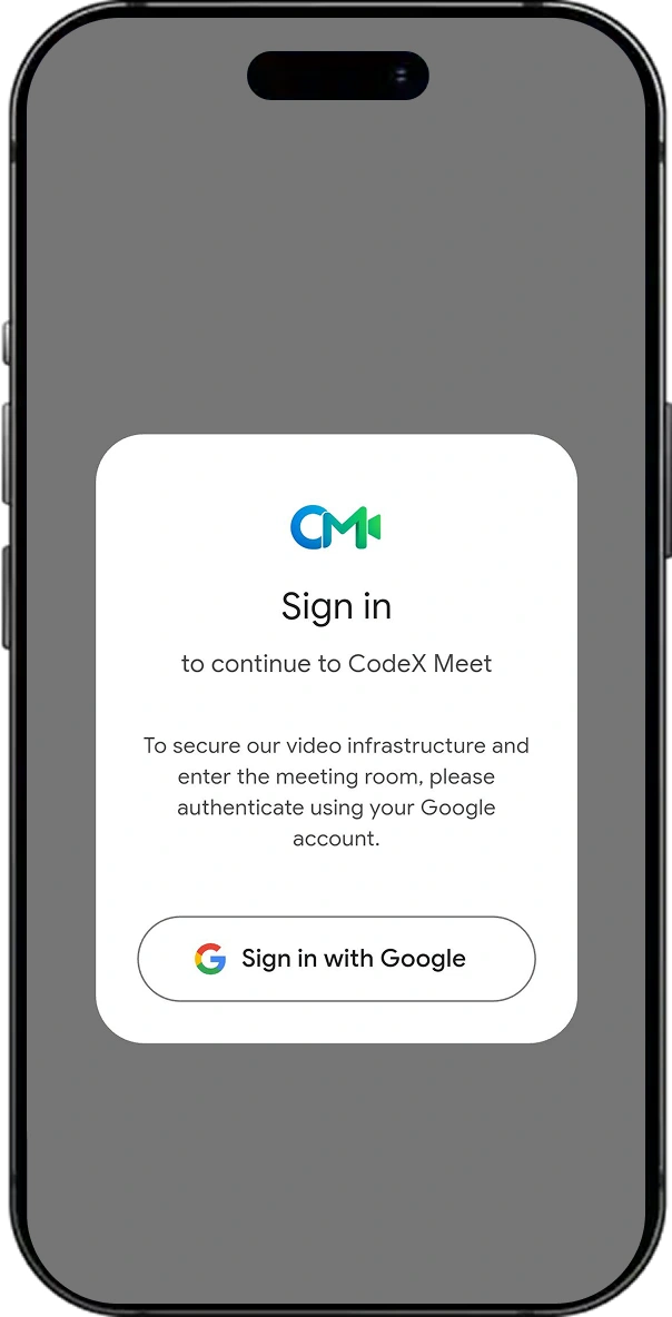 CodeX Meet screen 2