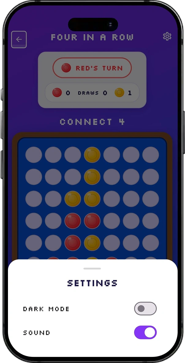 Connect 4 Game screen 3
