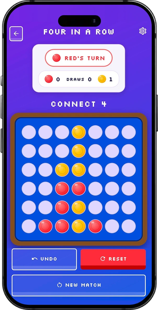 Connect 4 Game screen 3