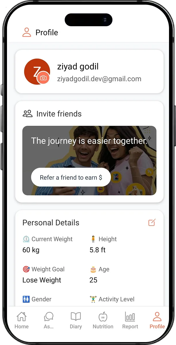 EatTrainTrack: Calorie Counter screen 8