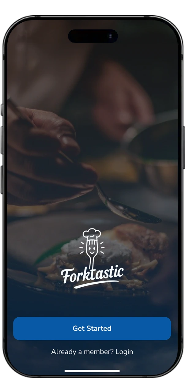 Forktastic Recipe Management App screen 1