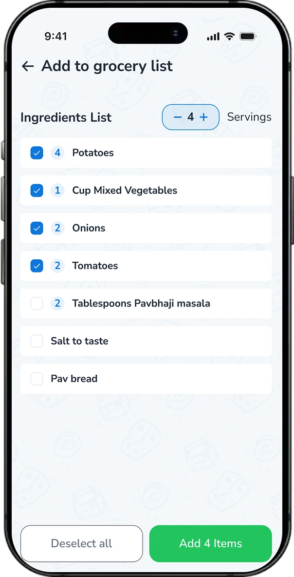 Forktastic Recipe Management App screen 3