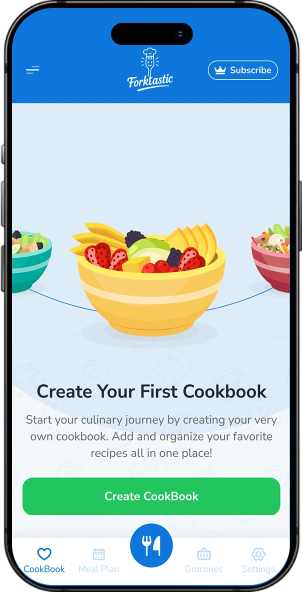 Forktastic Recipe Management App screen 3