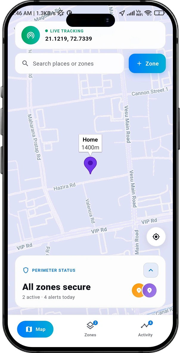 GeoSentry screen 1