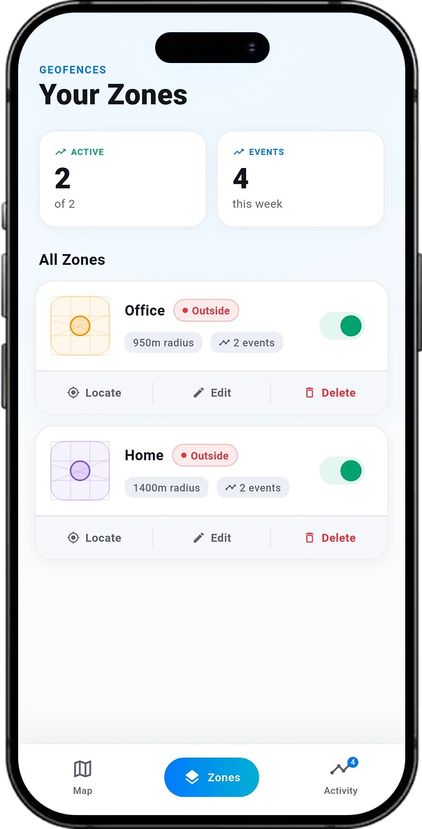 GeoSentry screen 2