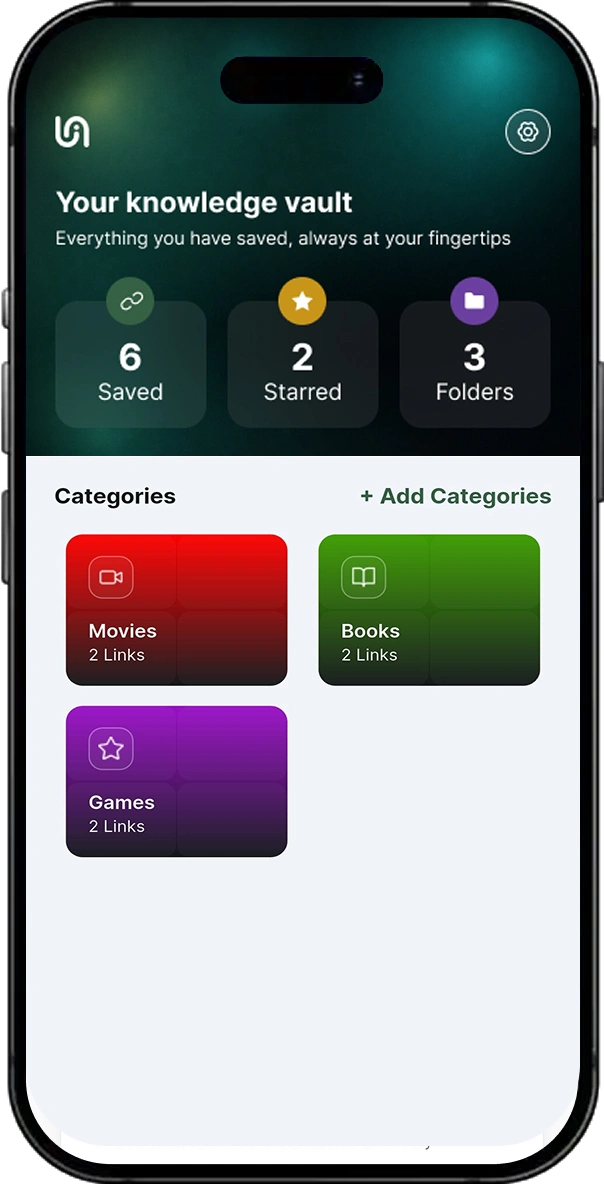 Link Locker screen 2