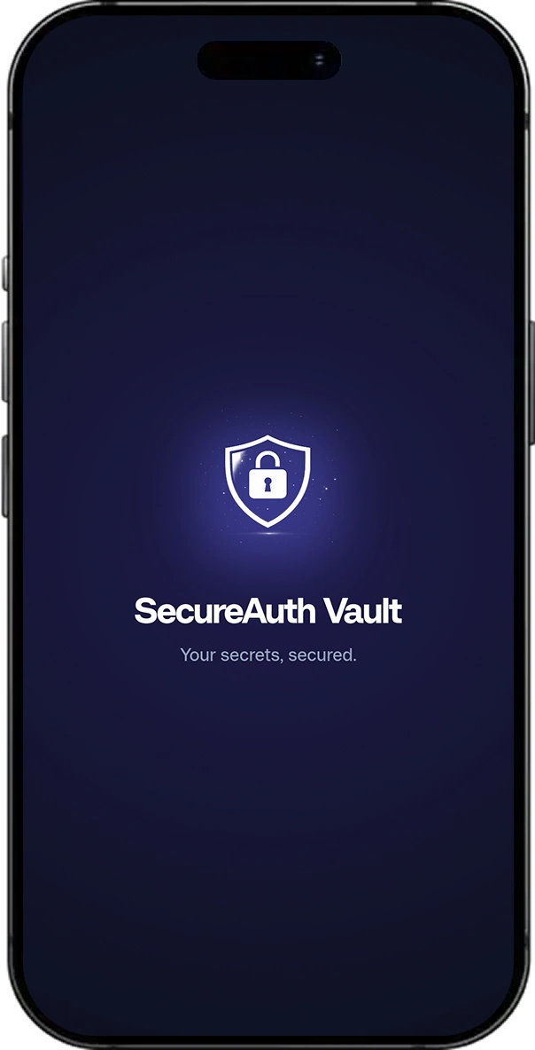 Secure Auth Vault screen 3