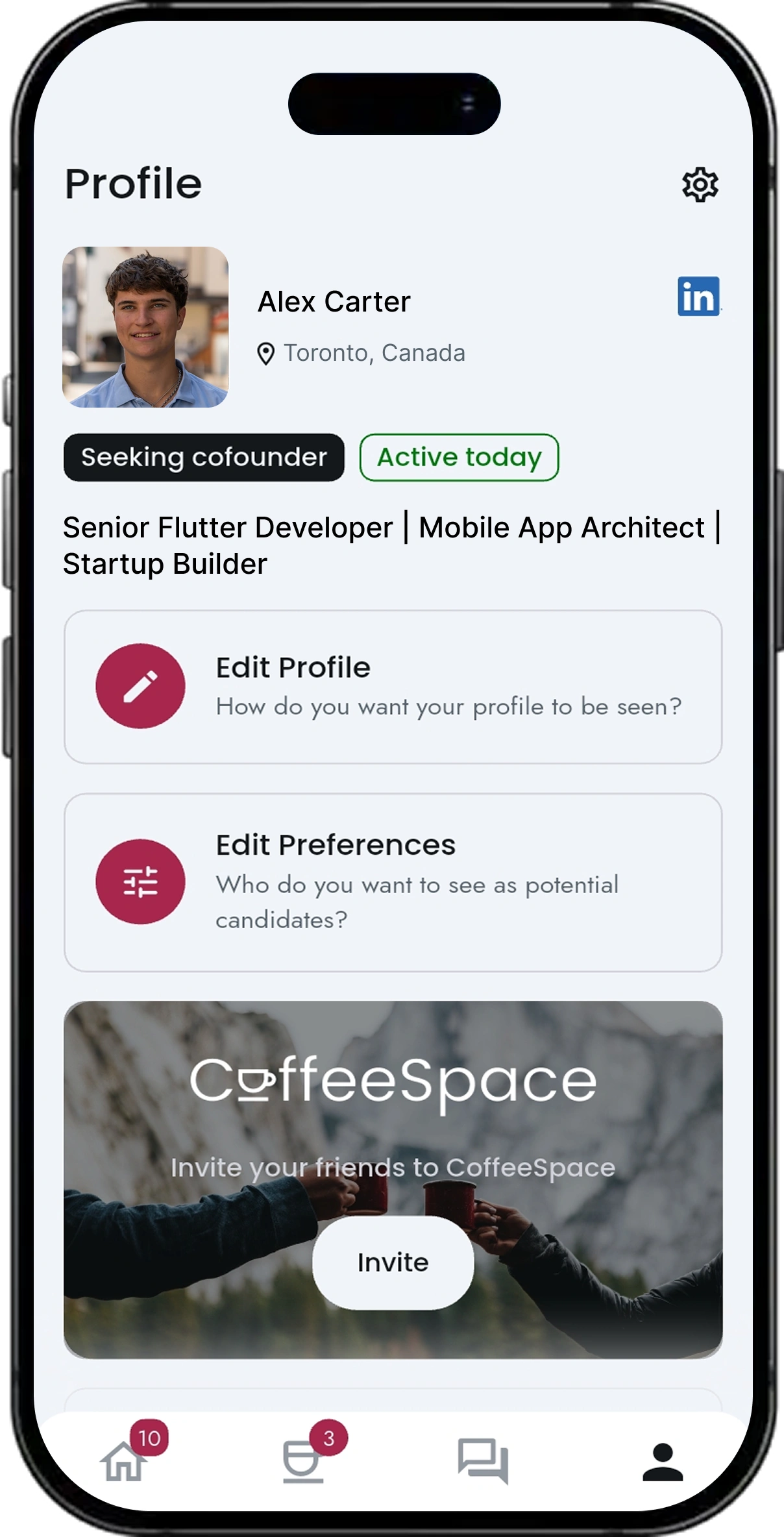 CoffeeSpace screen 6
