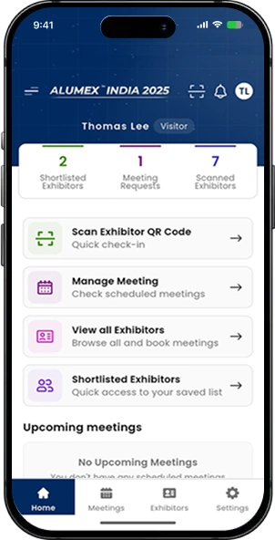Alumex India 2025 — Exhibition App screen 2