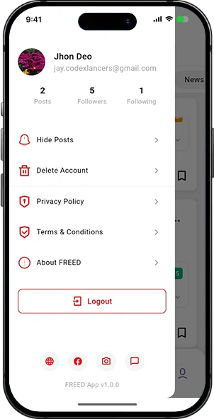 Freed – Flutter screen 4