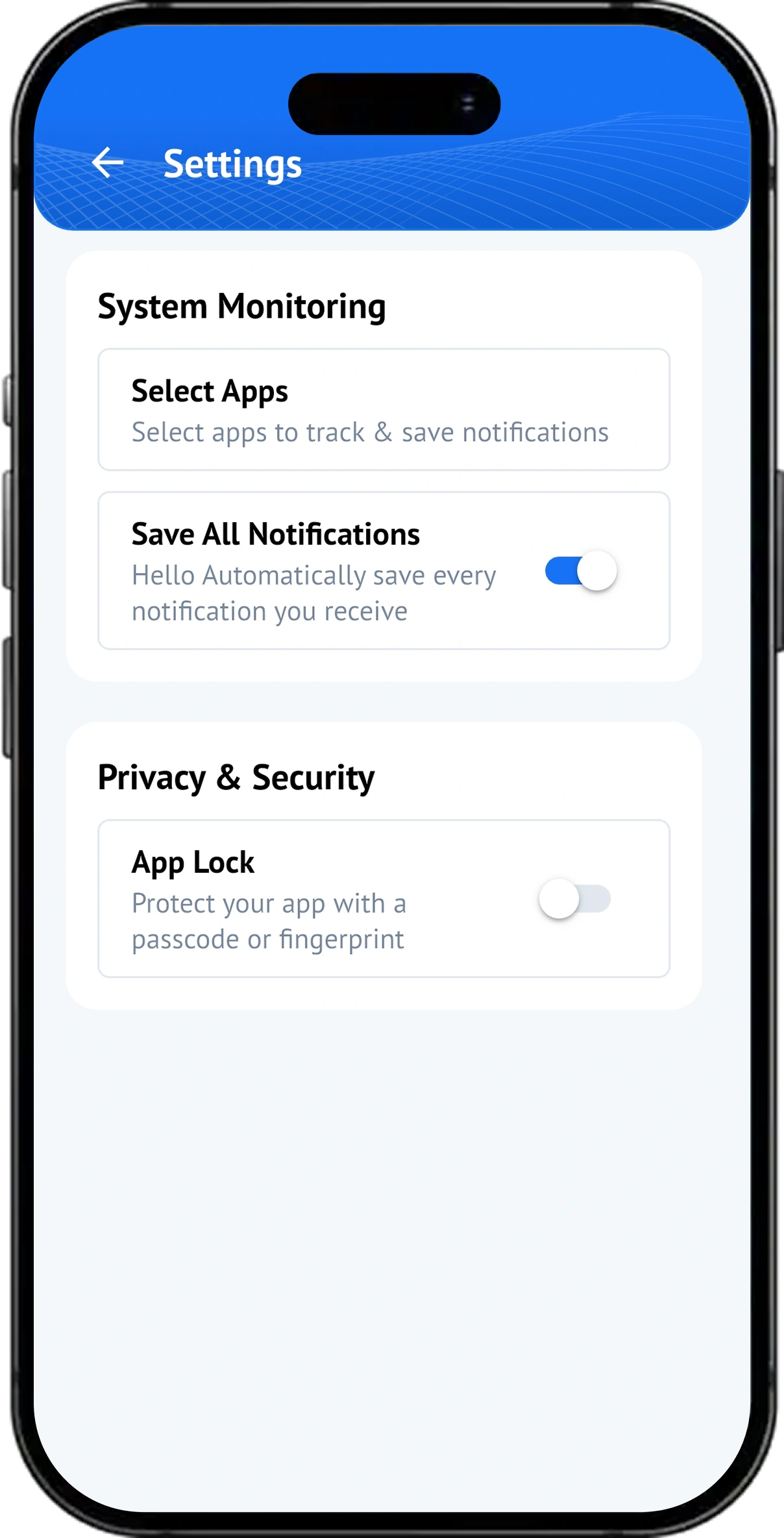 NotiSave screen 5