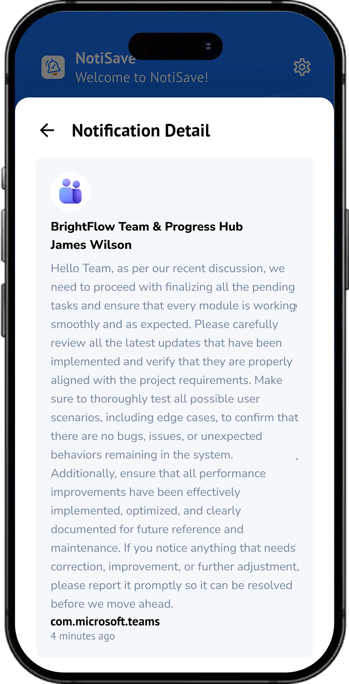 NotiSave screen 6