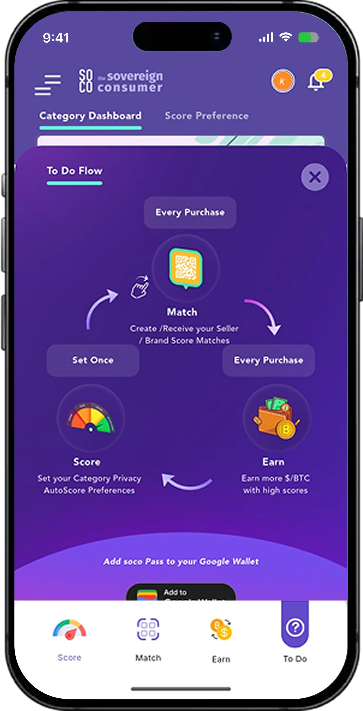 SoCo (Sovereign Consumer) application screen 2