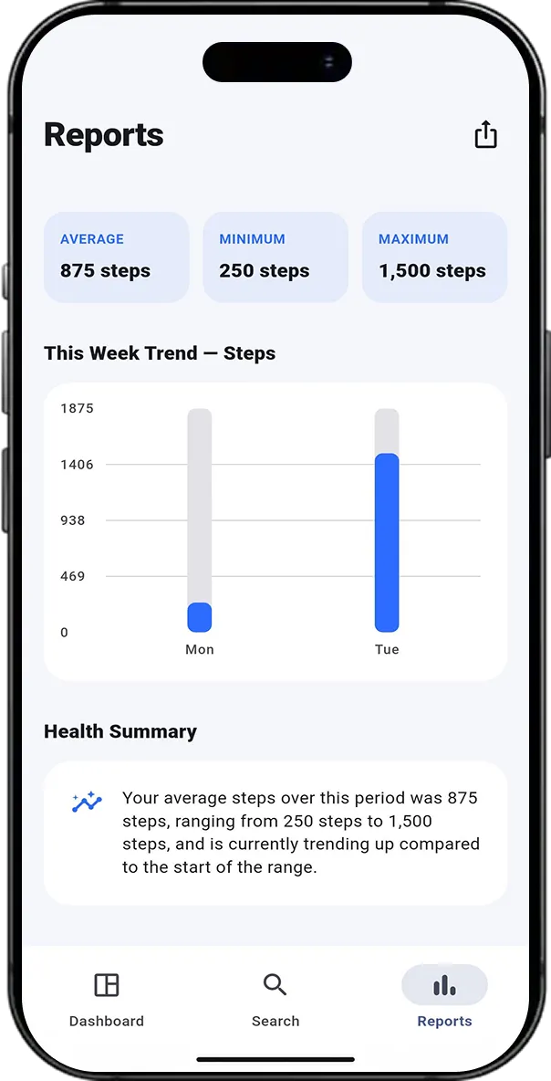 OneHealth screen 2